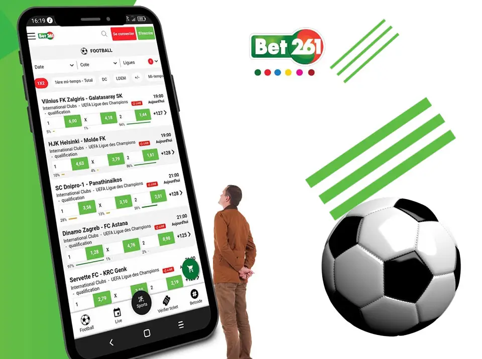 Paris sportifs sur Bet261